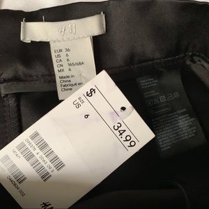 H&M Skirts - Black high waisted circle satin skirt H&M Skirts - Black high waisted circle satin skirt